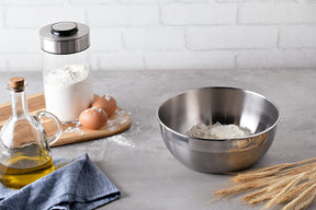 Tramontina Freezinox 64220210 Conjunto de 3 Recipientes de Aço Inoxidável com Tampas de Plástico Prata - Premium