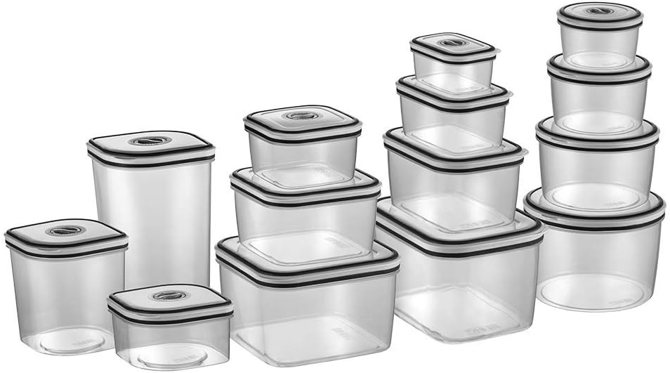 Electrolux Kit Potes de Plástico Hermético Redondo Transparente/Branco 4 unidades - Versátil