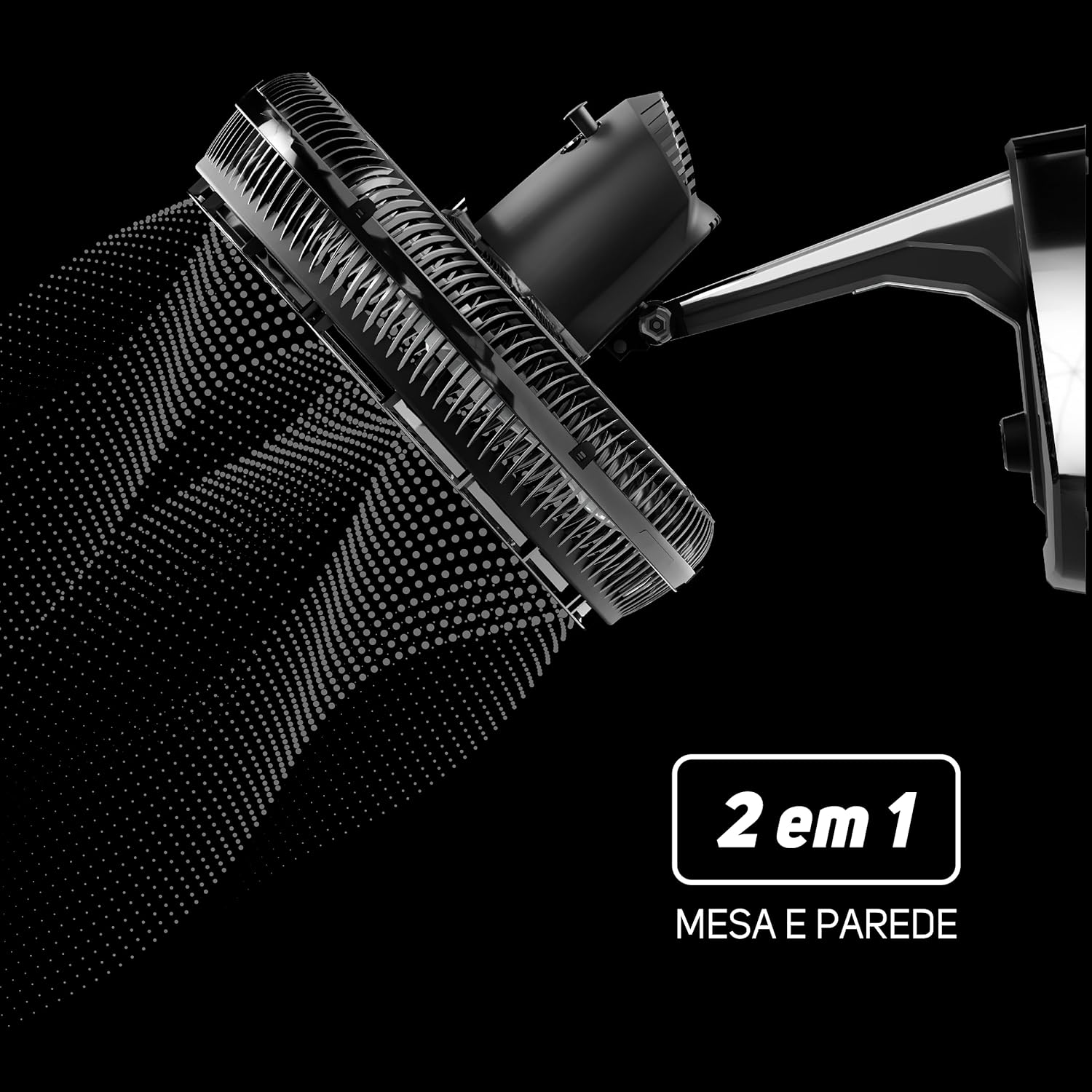 WAP Ventilador de Mesa e Parede 50cm FLOW TURBO com Tecnologia Silenciosa e Econômica 8 Pás e 3 Velocidades 180W - Premium