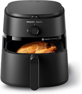 Fritadeira Airfryer Série 1000 XL Philips Walita 6 2 litros Tecnologia RapidAir Preta NA130/00 - Versátil
