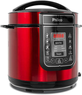 Panela de pressão Digital inox red ppp01 6L Vermelho Philco - Moderno