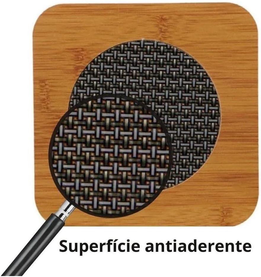 Descanso de panela 4un madeira para proteger mesas de panelas quentes e decorar - Exclusivo