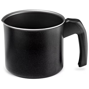 Conjunto de Panelas 5 Peças Brinox Ebony em Alumínio com Revestimento Antiaderente Pro Flon e Tampa de Vidro Temperado Preto - Premium