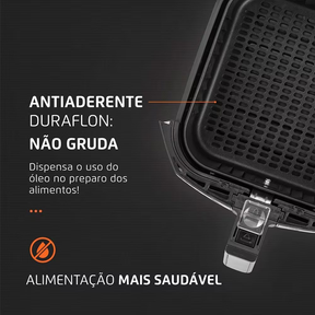 Fritadeira Elétrica Sem Óleo Air Fryer Mondial Family AFN40FB 4 L – Preta - Completo