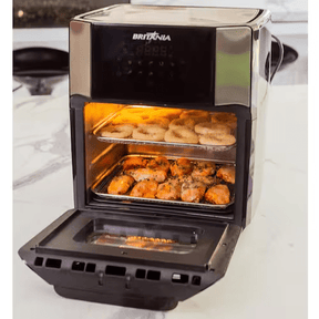 Fritadeira Elétrica sem Óleo Air Fry Britânia Oven BFR2100P 12L Preta - Elegante