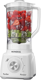Liquidificador Mondial Turbo Power Branco 550W 2 2 L L 99 FB - Elegante