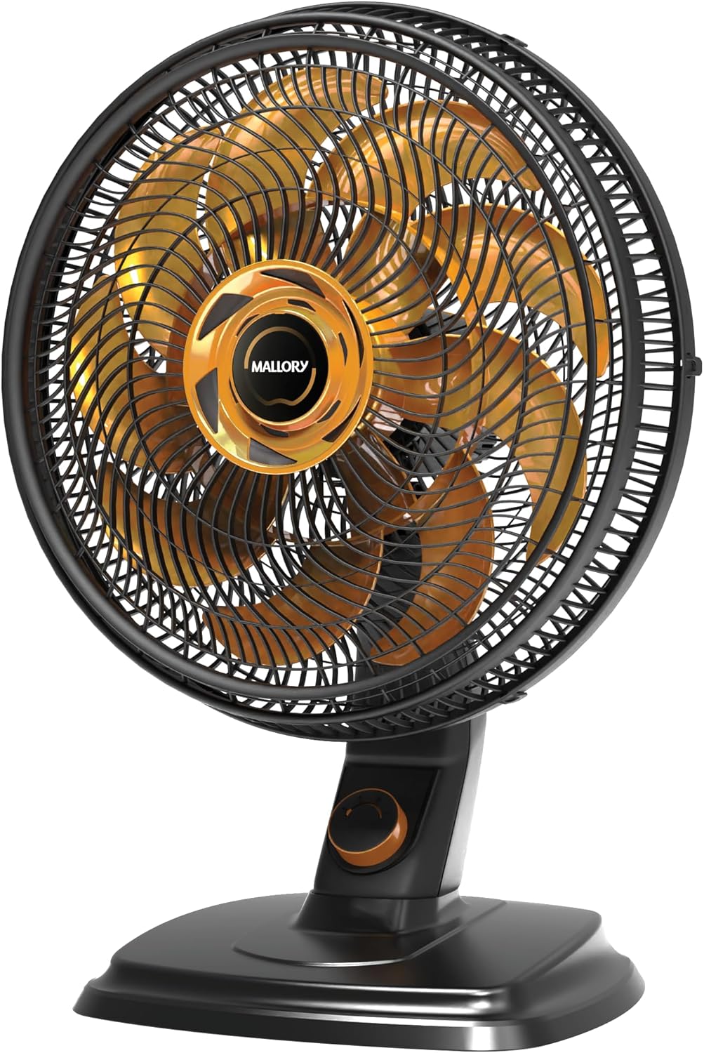 Ventilador de Mesa e Parede Mallory Egeo Silencioso Hélice de 15 pás Grade Especial em Sistema TS Máxima Vazão e Mínimo Ruído – PR DR - Moderno