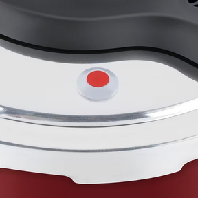 Panela de Pressão 4 5 L Rochedo Clipso Fechamento Externo em Alumínio com Revestimento Antiaderente e 5 Sistemas de Segurança Vermelha - Versátil