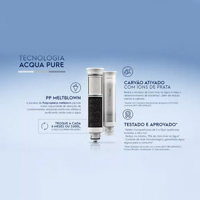 Filtro/Refil Original de Água Acqua Pure para Purificador de água Electrolux PE12A/PE12B/PE12G/PE12V - Eficiente