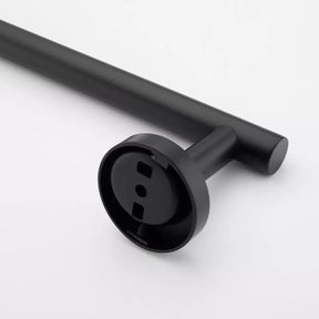 Toalheiro Porta Toalha de Rosto Banheiro com Ventosa 25cm Preto Fosco - Moderno